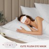Pack of 2 cartoon animal eye masks, cute plush eye