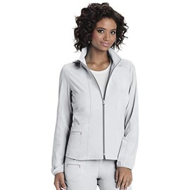 HeartSoul Women's Break On Through in Da Hood Warm-Up Jacket, White, Small