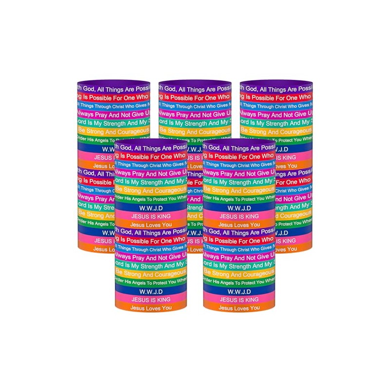 100-Pack Inspirational Bible Verse Bracelets – Christian Wristbands for Bulk