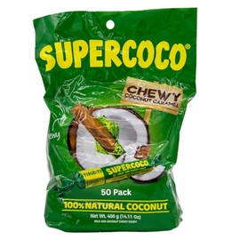 Supercoco Tirudito – 50 Units (400g / 14.11 oz) – Traditional Colombian Coconut Candy - Imported from Colombia