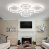 Shine LUEST 60W Modern LED Ceiling Light Fixture, Dimmable LED