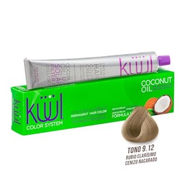 KÜÜL - Color System Tinte Permanente para Cabello Tono 9.12 90 ml, con Aceite de Coco, Filtro UV y Colágeno, Prolonga Intensidad del Color, Aporta Hidratación, Brillo y Sedosidad, Coloración Cabello