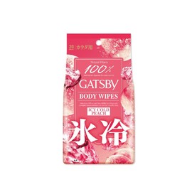 Mandom Gatsby Body Paper, Freeze Peach Value, 30 Sheets