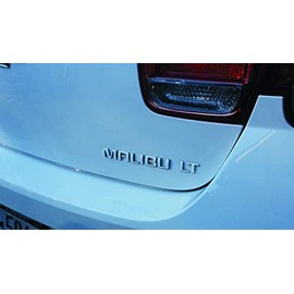 Reflective Concepts - Malibu Emblem Overlay Decal Sticker - 2008-2015 Malibu - (Color: Gloss Black)