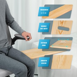 Transfer Board and Slide Board with Handles,Made of Heavy-Duty Wood, Mobility Aid for Senior,Handicap,Holds up to 500 Pounds,35 x12x0.75"…