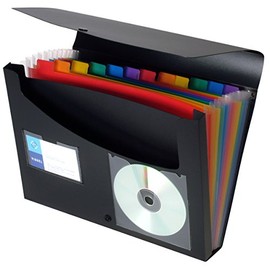 Viquel Rainbow Class Concertina File with Flap and 13 Compartments