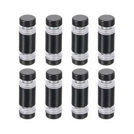 uxcell 8 Pcs Standoff Screws, 1/2" x 1" Stainless Steel Double Head Advertising Screws Wall Standoff Mounts Hardware for Acrylic Glass Sign Holder Wine Glass Rack, Black