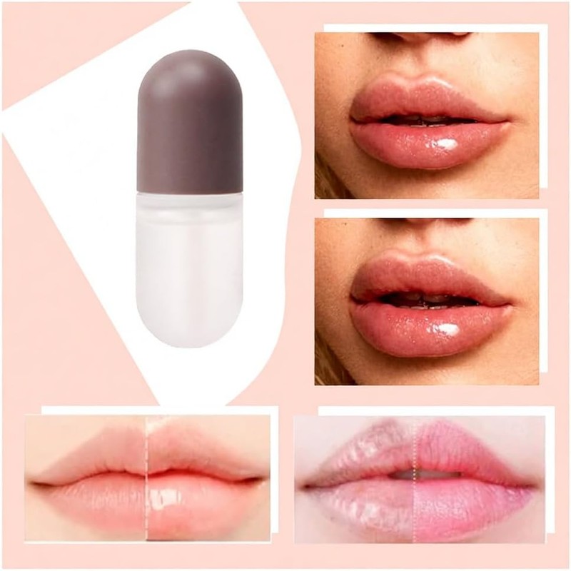 Set de 2 rellenos labiales Suero reductor labios Aceite para