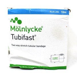 Tubifast Molnlycke 2436 Tubifast Blue Tubular Bandage 2"x 10M Large Limbs Damaged BX