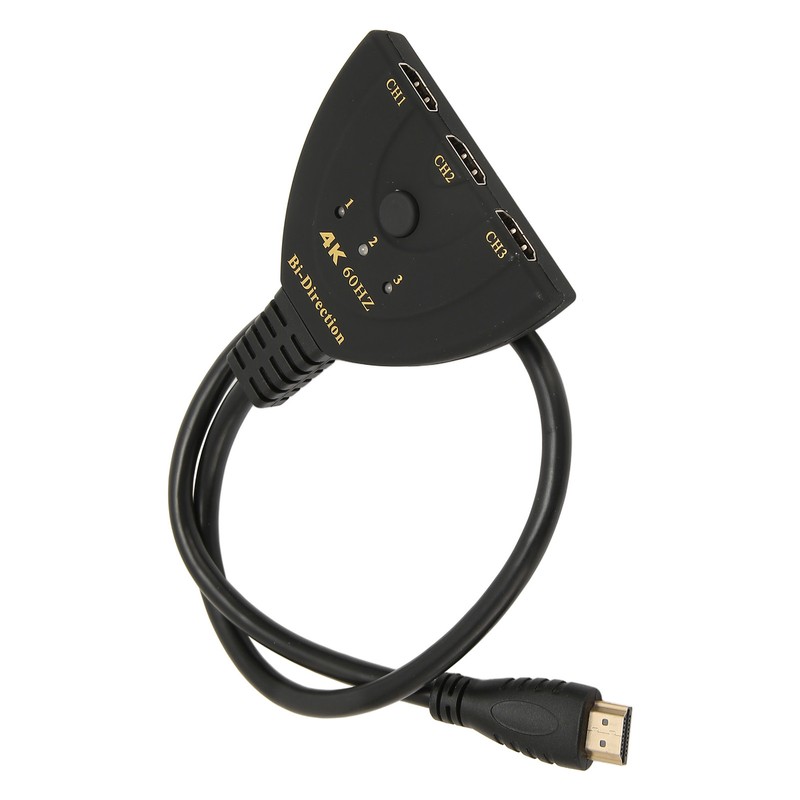 HD Multimedia Interface Switch 4K 60Hz 3 in 1 Out