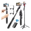 Axnen Selfie Stick Trípode Para Celular Control Remoto Luz 1.53m