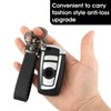 Amabro Carbon Fiber Car Keychain, Detachable Key Chain Holder 360
