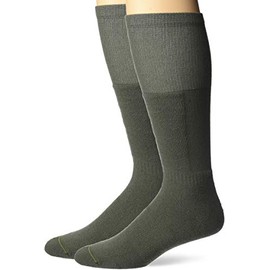 Jefferies Men's Military Ultra-Dri Front Cushion Tactical Over The Calf Boot Socks 2 Pack, Foliage Green, Sock 13-16 Shoe US