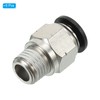 PATIKIL 10mm x 1/4"NPT Male Thread Push to Connect Fittings,