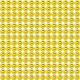 Vinsot 2.5 Inch Smile Face Stress Balls Bulk Happy Smile Stress Relief Balls Mini Funny Foam Balls Kids Smile Face Toys for Teens Adults Carnival Christmas Party Bag Fillers (Yellow, 100 Pcs)