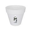 elho Loft Urban Round 20 - Flower Pot for Outdoor - Ã 19.3 x H 17.5 cm - White/White