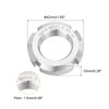 uxcell M25 x 1.5mm - 2Pcs Retaining Four-Slot Slotted Round