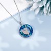 MONGAS Ballerina Necklace for Women 925 Sterling Silver Crystal Ballet