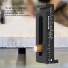 Black Aluminum Brass Marking Gauge Depth Measuring Ruler Woodworking Line