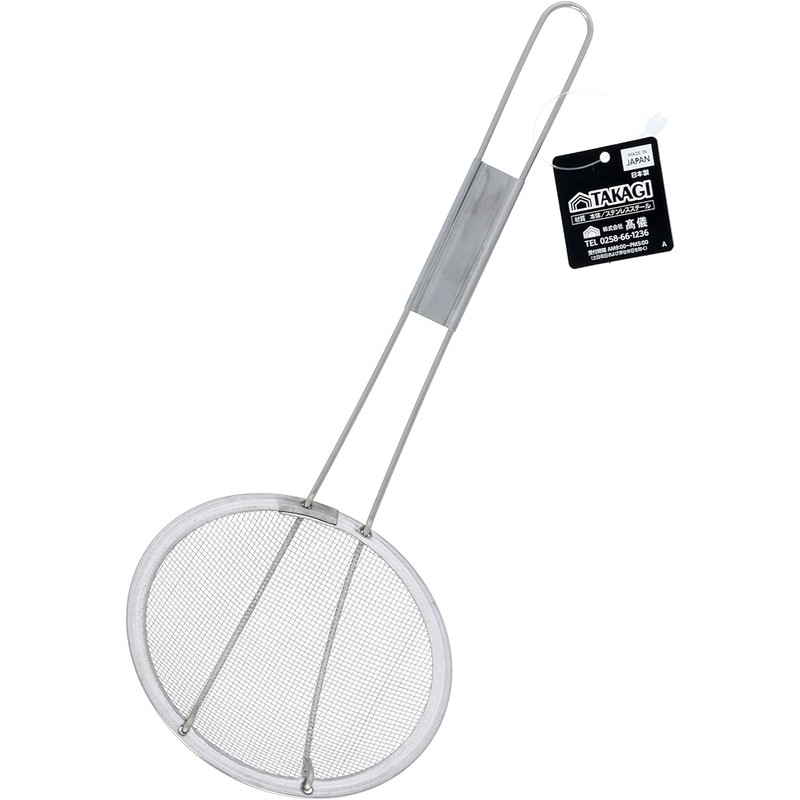 TAKAGI Stainless Steel Kasaku Fried Small Silver Fry Pot Cooking