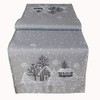 Raebel OHG Table Runner Embroidery Winter Village Fir Christmas White