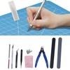 Model Tool Kit Pliers Tweezers File Carving Knife Craft Tools