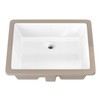 Sinber C1337-OL 20 Inches Undermount Rectangular Bathroom Sink with Overflow