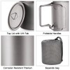 Aomiun Ultralight Titanium Cup Outdoor Portable 2PCS Cup Set 350ml
