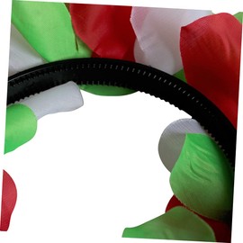 Healvian 5pcs Beach Holiday Hair Hoops Flower Headdress Plastic Fabric Decorative