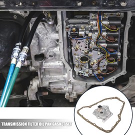 X AUTOHAUX 31397-80X01 31728-85X01 31728-85X0A Car Transmission Filter Oil Pan Gasket Set for Nissan Quest 1993-2002