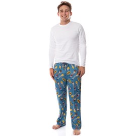 MTV Mens' Beavis and Butt-Head Logo TV Show Sleep Pajama Pants (X-Large) Blue