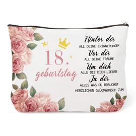 Geschenke Zum 18 Geburtstag Dchen,Geschenk Zum 18 Geburtstag Mädchen,Kosmetiktasche Bag Für Achtzehnten Geburtstagsgeschenke