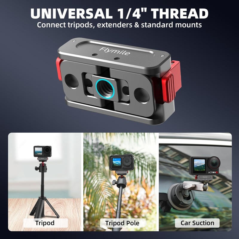 Magnetic Quick Release Adapter for Action 5 Pro Aluminum Alloy