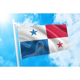 DMSE Panama Panamanian National Flag 3X5 Ft Foot 100% Polyester 100D Flag UV Resistant