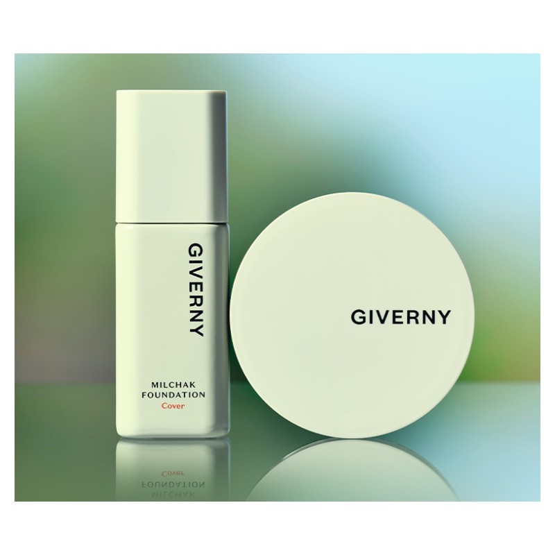 Giverny Close-Fitting Cover Cushion Foundation Set 12g + Refill 12g,