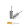 sourcing map 2pcs T6 Torx Screwdriver Bit 1/4" Hex Shank