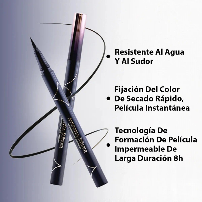 Delineador Para Ojos Ayvanna Rêver Líquido Mate Natural Negro Liso