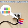 Pack of 8 Cable Labels, Cable Identification Labels, Writeable Label