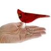 Glass Cardinal Figurine - Recycled Glass Special Moments Standing Bird