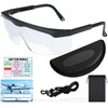 Saysurey Aviation Flight Training Glasses Adjustable View Limiting Goggles Device