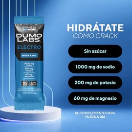 DUMO ELECTRO | Electrolitos Orales en polvo sin azucar | Suplemento Premium para Hidratación con Sodio, Potasio y Magnesio | Electrolitos para Energía