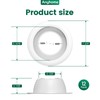 Anyhome 6 Inch Can Light Cover,12 Pack White Can Light