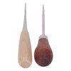 8Pcs Leather Awl Wooden Ergonomic Handle Stainless Steel Effort Saving