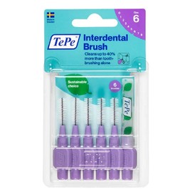 TePe Interdental Brush - Purple (1.1mm) Size 6 - 6 Pack