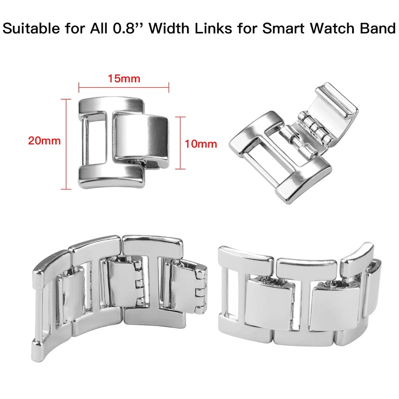 WONMILLE Extra 3 Extension 0.8'' Width Links for Smart Watch