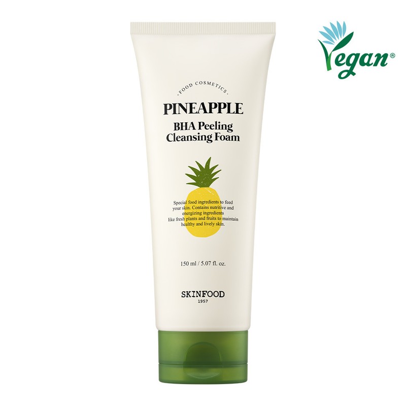 SKINFOOD Pineapple BHA Peeling Cleansing Foam 150ml - SKINFOOD Pineapple