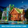 Lumibricks Waterfall-Cabin Lighting Building-Bricks Set - 2539 Pcs Retro Waterfall