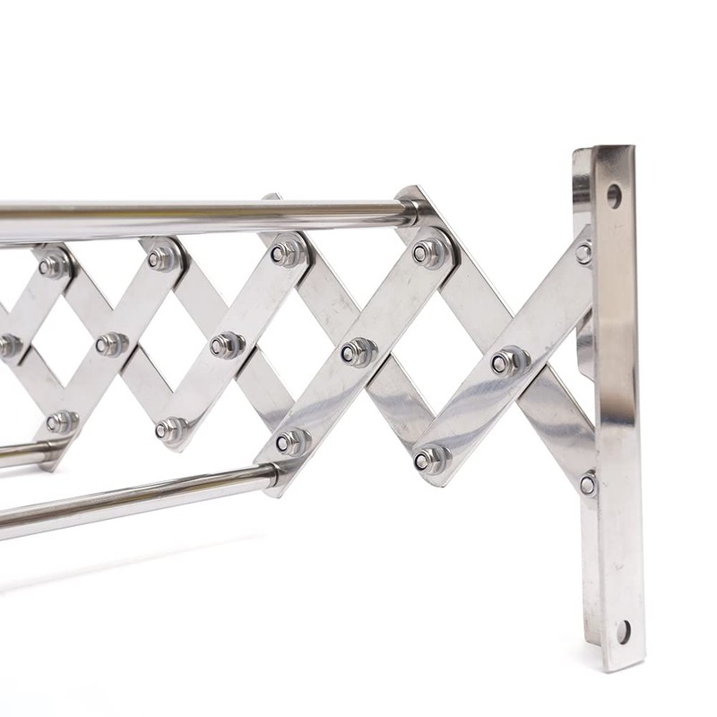 DDBESSIC Wall Mounted Drying Rack Clothing, Adjustable Wall Mounted Towel