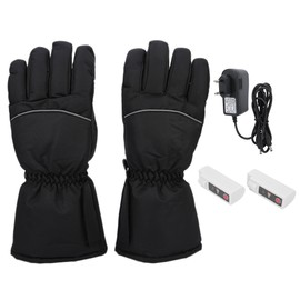 Electric Heating Gloves Waterproof Adjustable Winter Outdoor Sport Warm Keeping Gloves (L)EU Plug 100-240V