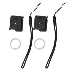 2pcs Door Handle Alarm Anti Theft Vibration Triggered Portable Door Window Alarm for Travel Car Hotel Black